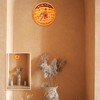 Hand Painted Decorative Wall Plate Round Display Wooden Plate Home