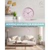 LATENO - Wall Clock without Ticking Noises - Analogue Wall
