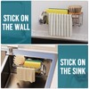 TAILI 4-in-1 Sponge Holder for Kitchen Sink with Strong Suction