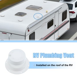 X AUTOHAUX RV Plumbing Vent Cap Camper Attic Vent Cap Roof Sewer Vent Covers Fit 1 to 2 3/8 in Pipe RV Bathroom drain Vent Cap Prevent Nesting for RV Trailer Camper Motorhome