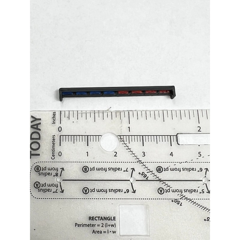 LED Ready Lightbar 1/24 LED Ready Blue Red Traffic Advisor