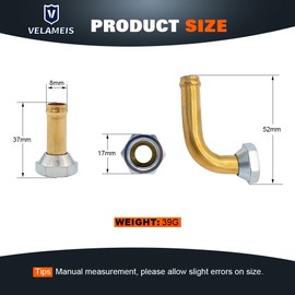 V VELAMEIS Engine Coolant Radiator Line Quick Connector Compatible with Subaru Forester 2009-2013, for Impreza 2008-2011, for Outback 2005-2009,for Crosstrek 2016-2017 2.0L 2.5L H4 (0021)