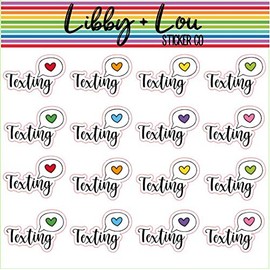 Texting Planner Stickers | Libby and Lou Sticker Co