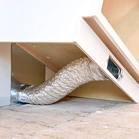 Toe Ductor, Pre-Assembled Wall Vent Under Cabinet Toe Kick Ducting Wall Vent Kit