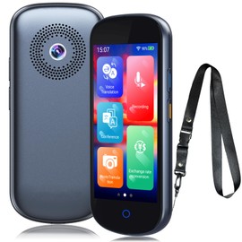 Language Translator Device No WiFi Needed,AI Voice Translator,Two Way Real-Time Translation of 137 Languages, Upgraded Offline/Photo Instant Translation Device for Travel Business Learning-Dark Grey