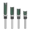 Gasea 4pcs 1/4 Inch Shank Flush Trim Pattern Template Router