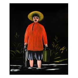 Fisherman in a Red Shirt by Niko Pirosmani