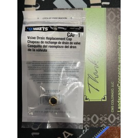 Watts Valve Drain Caps for Drainable Ball & Gate Valves - Brass with Rubber