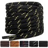 SUBAUM 2 PAIRES Round Strong Work Boot Laces,Heavy Duty Shoe