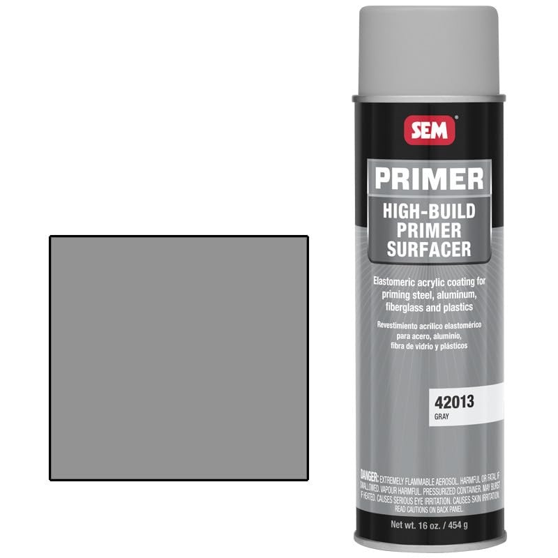SEM 42013 42013 High-Build Primer Surfacer, 20 oz, Gray, 11