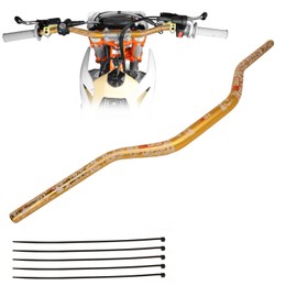 PRO CAKEN Universal 7/8" 22mm Handle Bar for CRF KLX KX LTR TRX SX SXF EXC XCW Motocross Pit Dirt Bike Scooter ATV Quad Bike Grizzly Hawk 250 Bicycles Gold