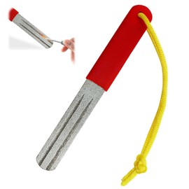 talNite Precision V-Groove Dart Sharpener - Compact, Slim Design for Optimal Steeltip Dart Maintenance, Rapid Sharpening Tool for Reduced Bounce Outs (Red)