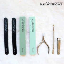 Nail Window Nail Care Set 7-Piece Self-Care Home Care Cuticle - 02 Half Moon Set / 네일윈도우 네일케어 세트 7종 셀프케어 홈케어 큐티클 - 02 반달 세트