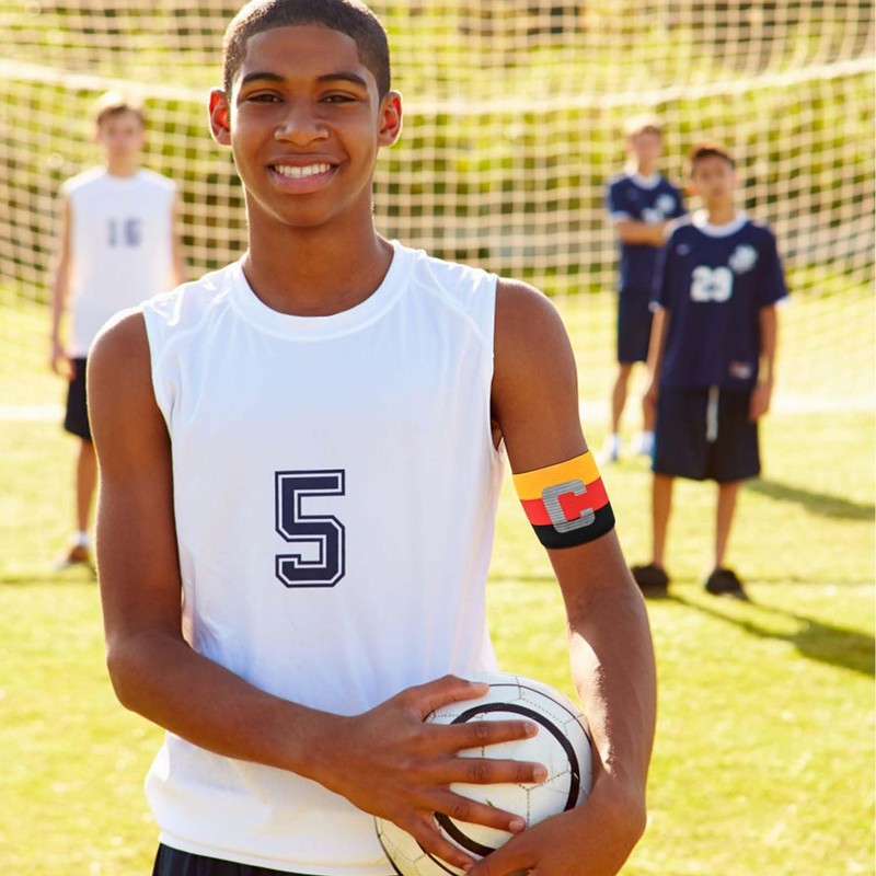 Mezeic Soccer Captain Armband Classic C Captain Bands Unisex Captain's
