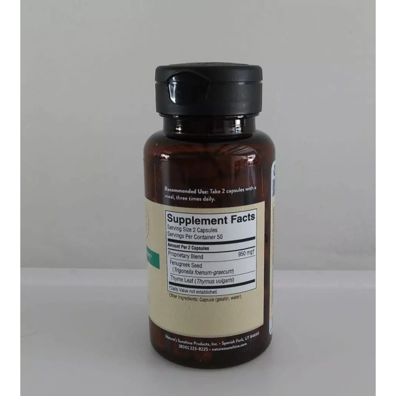Nature’s Sunshine Natures Sunshine Fenugreek & Thyme 100 Capsules Respiratory