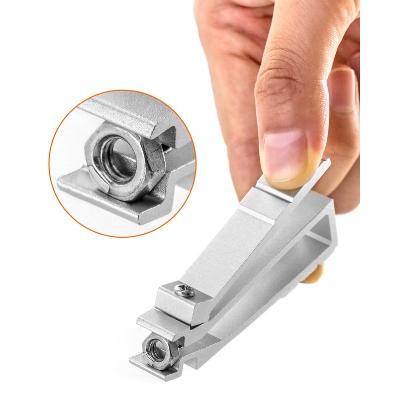 QWORK Cage Nut Insertion/Removal Tool for Installing or Removing Cage