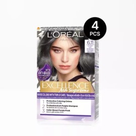 Ash 엑셀랑스 애쉬 슈프림 염모제 4개 [[0003]6.11호 2 9.11호 2] Excellence Ash Supreme Hair Dye Set of 4 [[0003] 6.11 2 9.11 2]