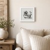 Funny Highland Cow Bathroom Wall Art Decor, 7x7 Inch