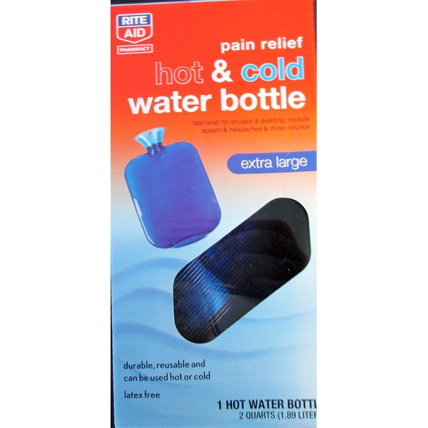 1 Pain Relief HOT & Cold Water Bottle 2 Quarts