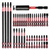 GEINXURN Impact Tough Magnetic Mixed 45Pack Insert Driver Bits, S2