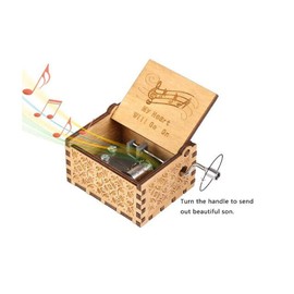 Cuzit The Titanic Movie Theme Music Box My Heart Will Go On Antique Carved Hand Crank Wooden Musical Box Toy