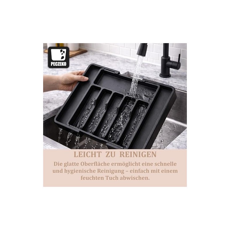 Extendable Cutlery Tray for Drawer 33-57 cm - Adjustable Cutlery