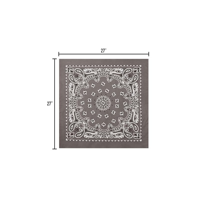 Rothco Trainmen Paisley Bandana – Extra Grande – 27" X