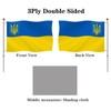 Hypoth Double Sided Ukraine Trident Flag 3x5 FT Outdoor- UV