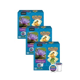 Kauai Coffee Garden Isle Medium Roast - Compatible with Keurig K-Cup Brewers, 32 CT (Pack of 3)