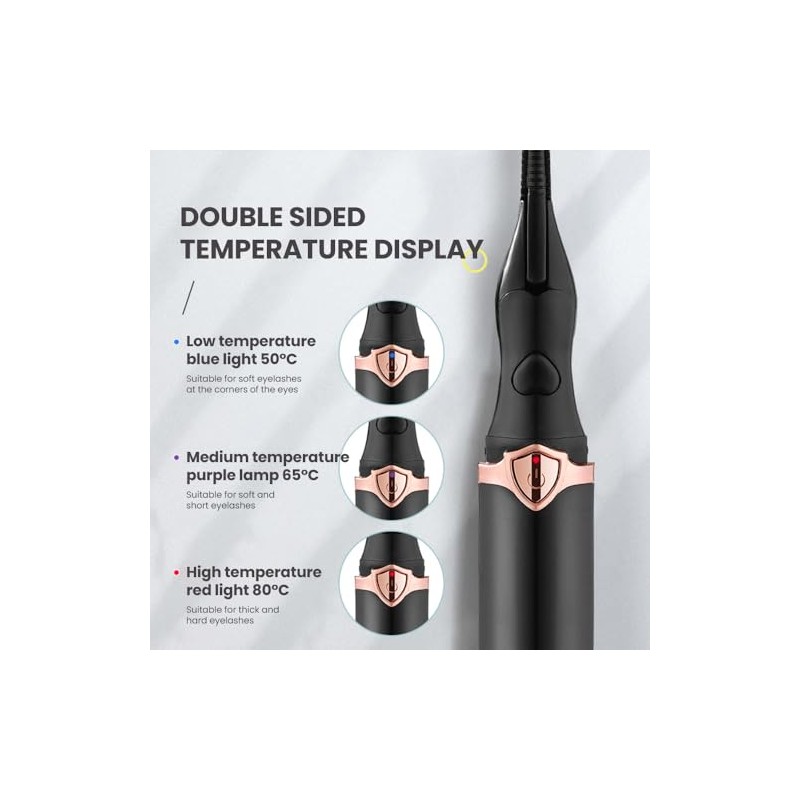 OZDOZD Heated Eyelash Curlers, Heated Eyelash Curler for Quick Heating