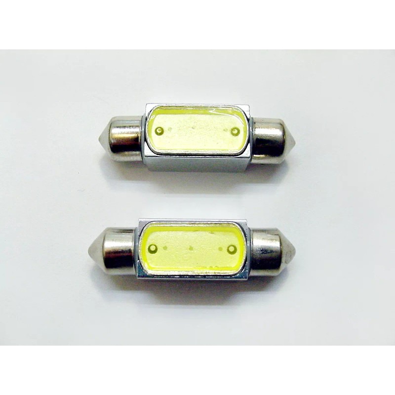 Lumiglow 36mm Cool White Interior Courtesy Dome Light Bulbs LEDs