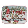 Certified International Christmas Gnomes Rectangular Platter 14" x 10", Multicolor,