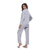 COLORFULLEAF Women's 100% Cotton Long Sleeve Pajama Sets Button Down