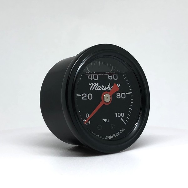 Marshall Instruments LBB00100 Fuel Pressure Gauge Black