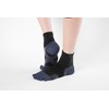 Ergoster Cross Taping Socks, 5-Toe Mid-Length, Running Socks, Lime x