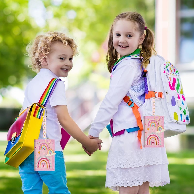 Rainbow Neck Pouch for Girls - Cute Mini Purse with