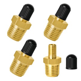 4PCS Copper Tyre Valve, Schrader, Presta Valve Adapter, Suitable for Containers, Expansion Tanks, Pressure Tanks, Wall-Mounted Boilers, etc., Sealed and Inflated.