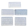 ZUDILYO 3D Silicone Letters & Numbers Nail Art Mold -