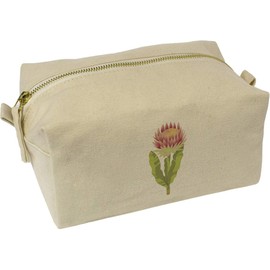 'Protea Exotic Flower' Canvas Wash Bag/Makeup Case (CS00041623)