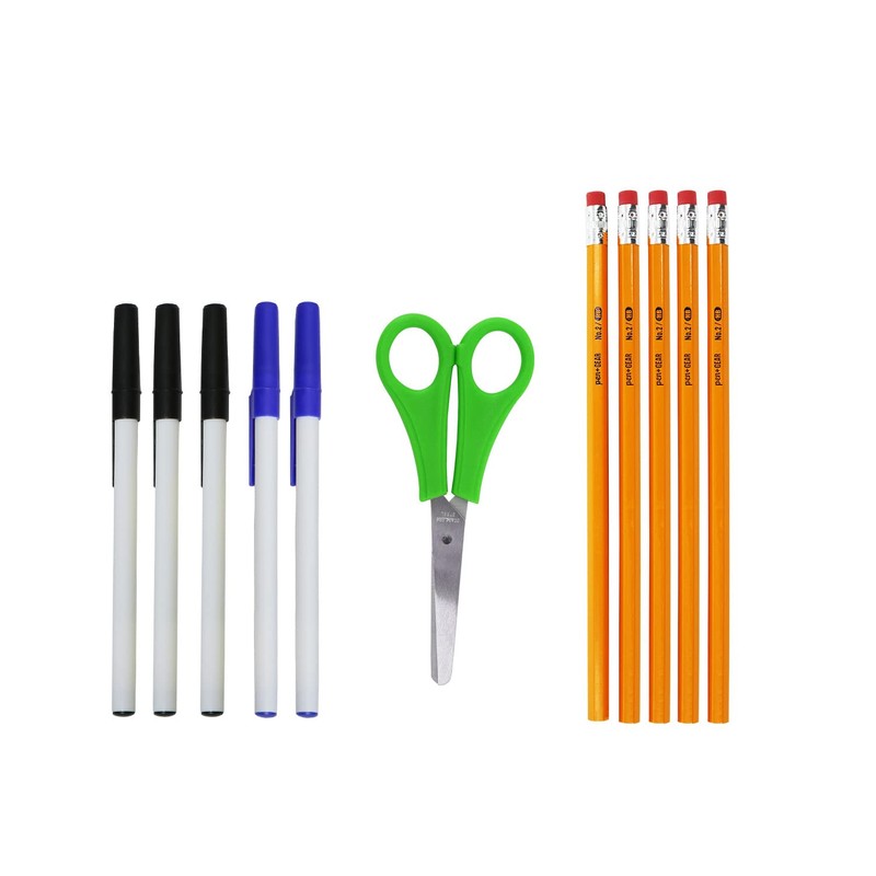 Moda West 52 Piece Bulk School Supplies Kits - Pens,