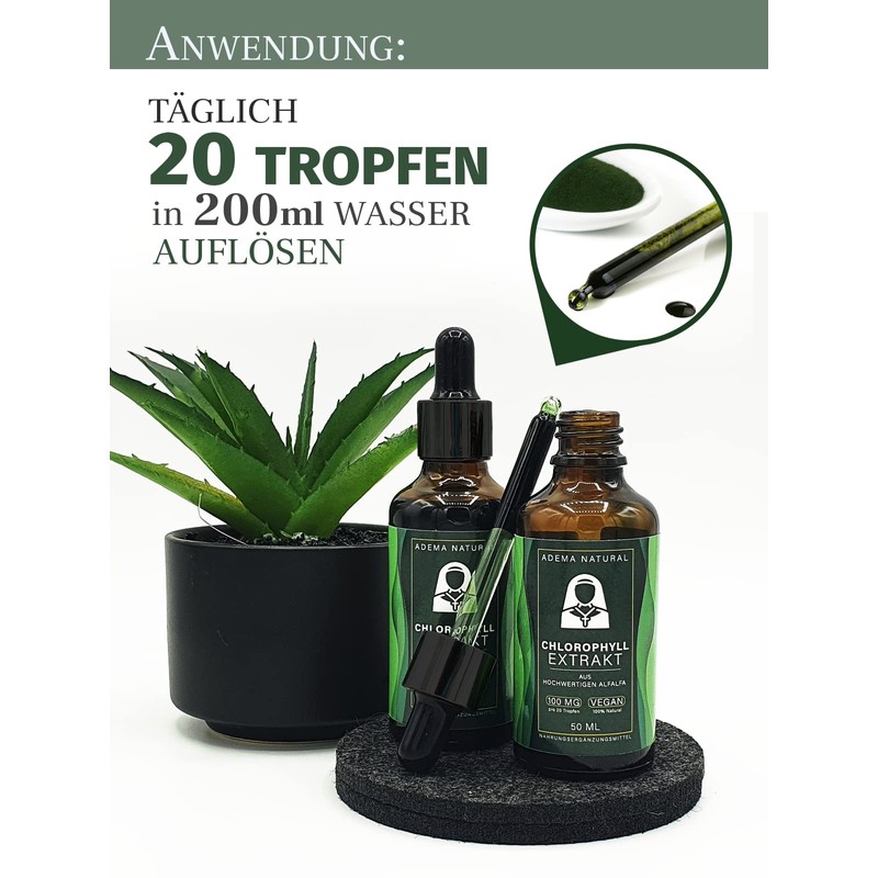 Adema Natural® - Chlorophyll Extract Drops - Extremely Green Liquid