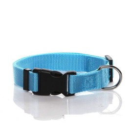 SALO Nylon Dog Collar, Adjustable Dog Collars for Medium Large Dogs, 1 Inch Wide (Blue)