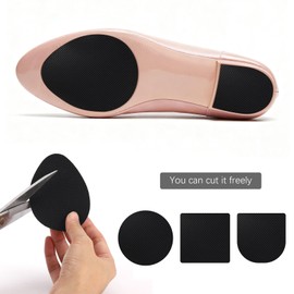 36 Pcs Anti Slip Shoes Grips on Bottom of Shoes, Rubber Non Slip Shoe Pads Shoe Gummies for Heels (Black)
