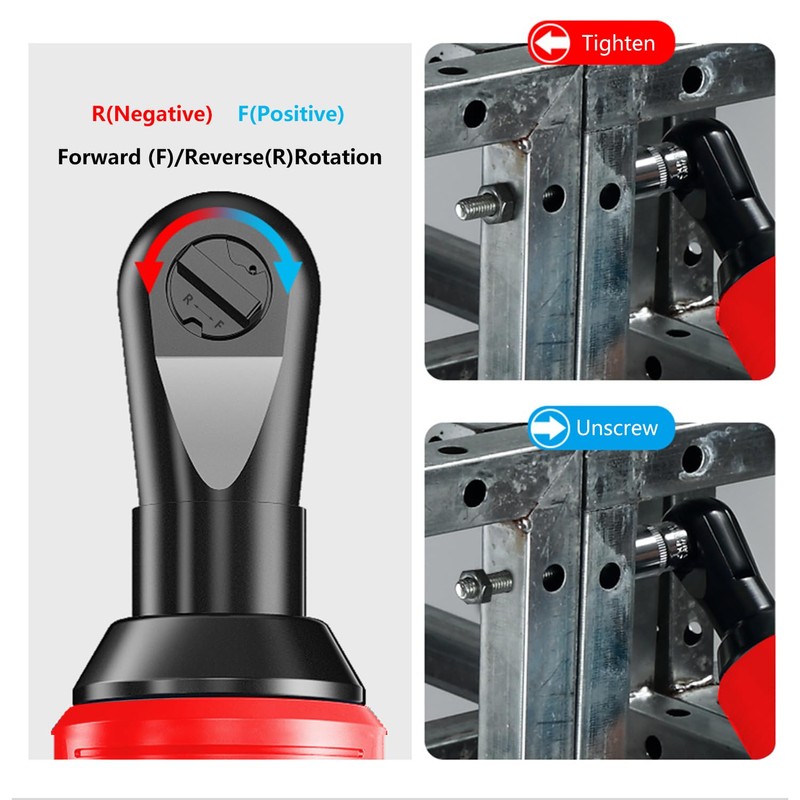 werktough 12V Power Cordless Ratchet Wrench 3/8" Electric Ratchet Tool