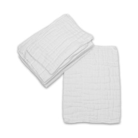 OsoCozy - Chinese Prefolds Cloth Diapers 1 Dozen - Perfect for Burp Cloths or Diapers. Soft and Absorbent for Baby Made of 100% Cotton- Fits 15-30 Lbs. - Size: Regular 4x6x4, 14x21 inches.