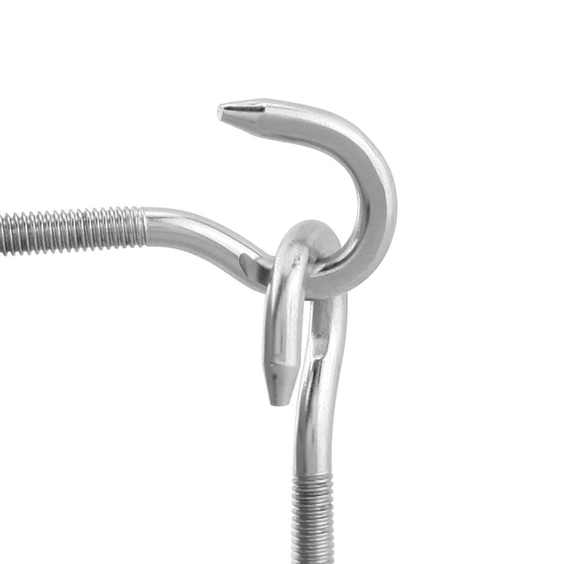 Yasorn 10-pack Edelstahl-Haken Schraube Schraube M4