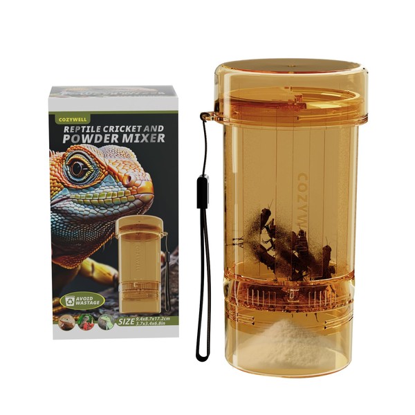 Cricket Calcium Powder Mixer for Reptiles - Easy-to-Use Shaker for