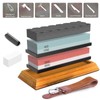 Knife Sharpening Stone Set, Whetstone，Knife Sharpener Stone Set 4 Side