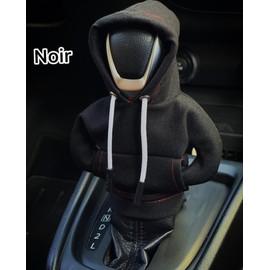 Artdelta Hoodie Gear Shift Cover, Car Cover Hoodie, Automotive Interior Novelty Accessories Decorations, for Shifter Knob, Knob Universal Cover(Black,2pcs) (Artdelta001)