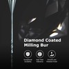 HANSONG Milling Bur 1mm Diamond Coated Compatible with ROLAND Milling